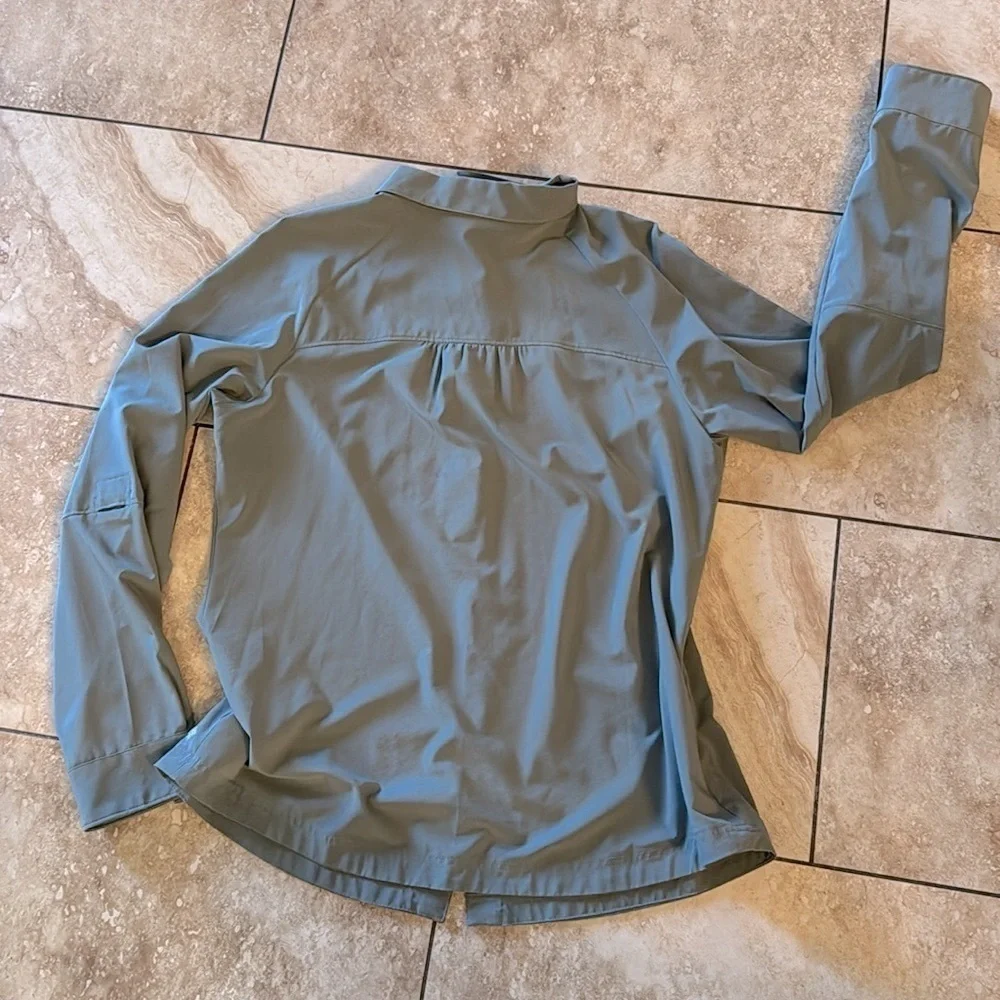 COLUMBIA GREEN QUALITY BURRON UP SHIRT - Picture 10 of 12